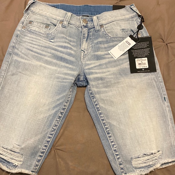 Men True Religion Jean Shorts